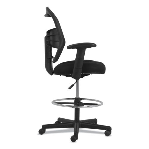 HON® Prominent High-back Task Stool, Supports Up To 250 Lb, 15.94" To 19.69" Seat Height, Black freeshipping - TVN Wholesale