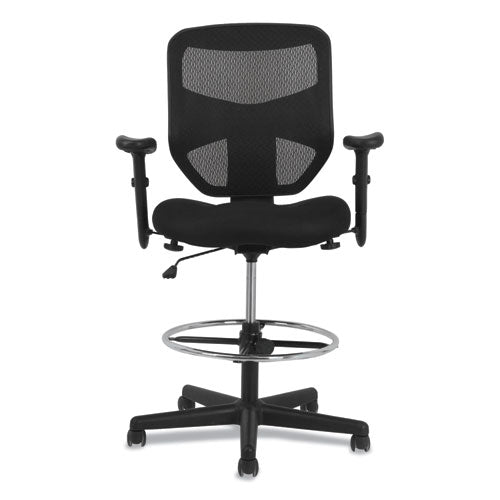 HON® Prominent High-back Task Stool, Supports Up To 250 Lb, 15.94" To 19.69" Seat Height, Black freeshipping - TVN Wholesale