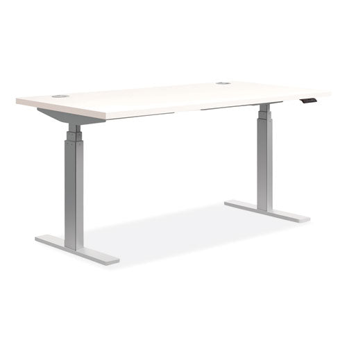 HON® Voi Rectangular Worksurface, Two Grommets, 48" X 24" X , Harvest freeshipping - TVN Wholesale