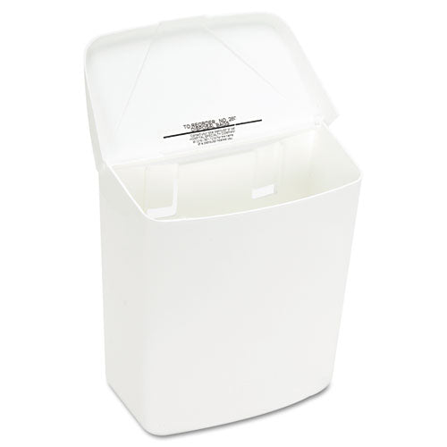 HOSPECO® Wall Mount Sanitary Napkin Receptacle-abs, Ppc Plastic, 1 Gal, White freeshipping - TVN Wholesale