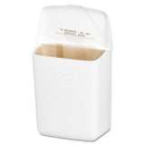HOSPECO® Wall Mount Sanitary Napkin Receptacle-abs, Ppc Plastic, 1 Gal, White freeshipping - TVN Wholesale