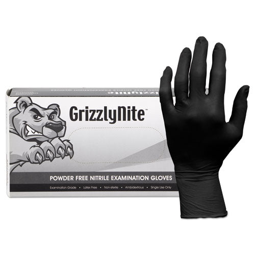 HOSPECO® Proworks Grizzlynite Nitrile Gloves, Black, Small, 1000-ct freeshipping - TVN Wholesale