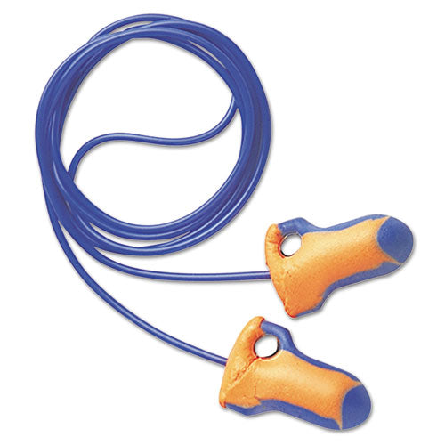 Howard Leight® by Honeywell Lt-30 Laser Trak Single-use Earplugs, Corded, 32nrr, Orange-blue, 100 Pairs freeshipping - TVN Wholesale