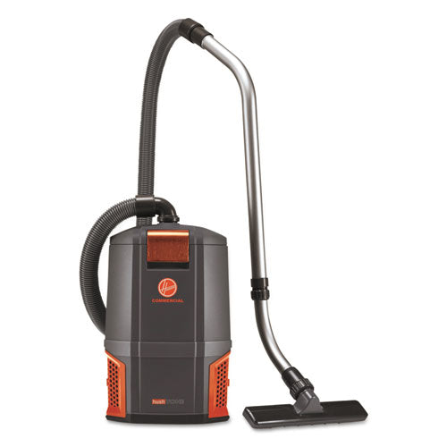 Hoover® Commercial Hushtone Backpack Vacuum, 6 Qt Tank Capacity, Gray-orange freeshipping - TVN Wholesale