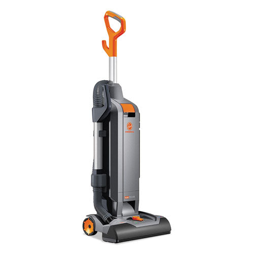 Hoover® Commercial Hushtone Vacuum Cleaner With Intellibelt, 15" Cleaning Path, Gray-orange freeshipping - TVN Wholesale