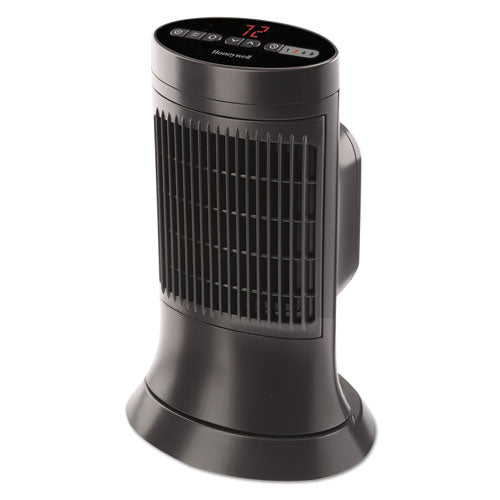 Honeywell Digital Ceramic Mini Tower Heater, 750 - 1500 W, 10" X 7 5-8" X 14", Black freeshipping - TVN Wholesale