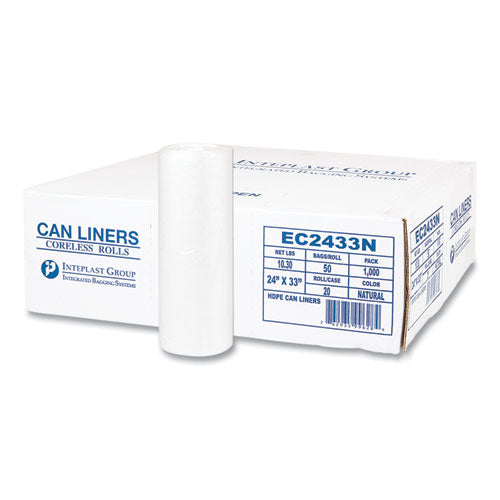 Inteplast Group High-density Commercial Can Liners, 16 Gal, 5 Microns, 24" X 33", Natural, 1,000-carton freeshipping - TVN Wholesale