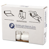 Inteplast Group High-density Commercial Can Liners, 10 Gal, 8 Microns, 24" X 24", Natural, 1,000-carton freeshipping - TVN Wholesale