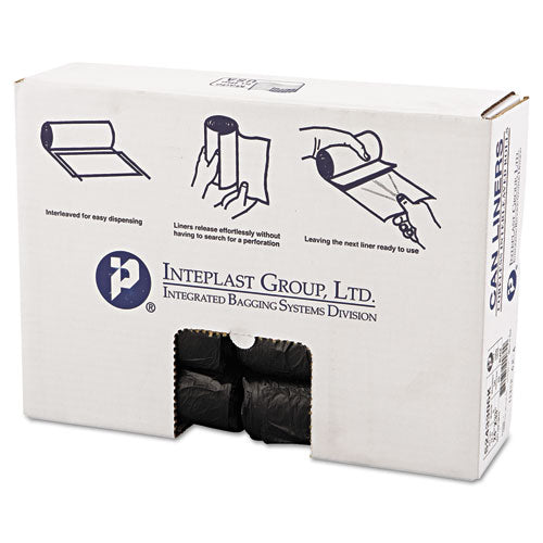 Inteplast Group High-density Commercial Can Liners, 16 Gal, 6 Microns, 24" X 33", Black, 1,000-carton freeshipping - TVN Wholesale
