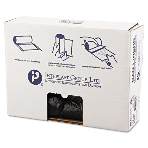 Inteplast Group High-density Commercial Can Liners, 16 Gal, 8 Microns, 24" X 33", Black, 1,000-carton freeshipping - TVN Wholesale