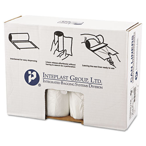 Inteplast Group High-density Interleaved Commercial Can Liners, 60 Gal, 12 Microns, 38" X 60", Clear, 200-carton freeshipping - TVN Wholesale