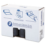 Inteplast Group High-density Interleaved Commercial Can Liners, 60 Gal, 17 Microns, 38" X 60", Black, 200-carton freeshipping - TVN Wholesale