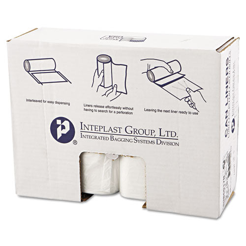 Inteplast Group High-density Interleaved Commercial Can Liners, 60 Gal, 17 Microns, 38" X 60", Clear, 200-carton freeshipping - TVN Wholesale
