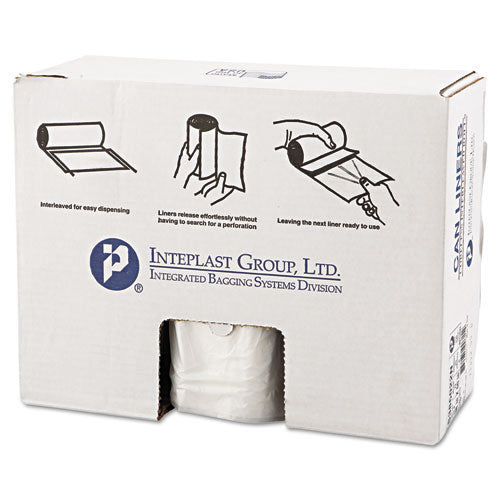 Inteplast Group High-density Interleaved Commercial Can Liners, 60 Gal, 22 Microns, 38" X 60", Clear, 150-carton freeshipping - TVN Wholesale