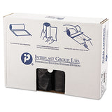 Inteplast Group High-density Interleaved Commercial Can Liners, 45 Gal, 12 Microns, 40" X 48", Black, 250-carton freeshipping - TVN Wholesale