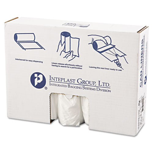 Inteplast Group High-density Interleaved Commercial Can Liners, 45 Gal, 12 Microns, 40" X 48", Clear, 250-carton freeshipping - TVN Wholesale