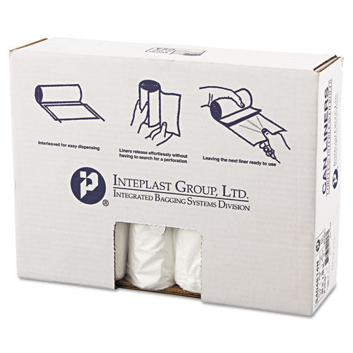 Inteplast Group High-density Interleaved Commercial Can Liners, 45 Gal, 14 Microns, 40" X 48", Clear, 250-carton freeshipping - TVN Wholesale