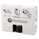 Inteplast Group High-density Interleaved Commercial Can Liners, 60 Gal, 16 Microns, 43" X 48", Black, 200-carton freeshipping - TVN Wholesale