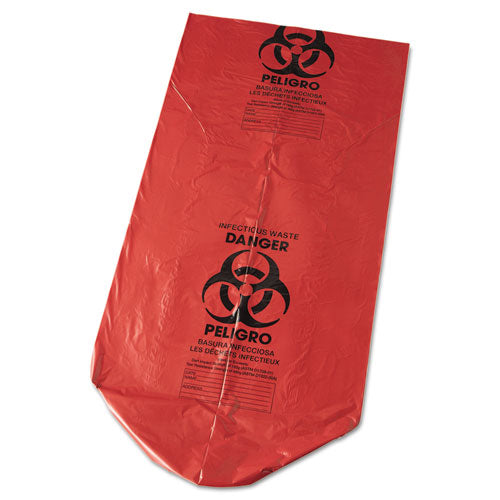 Inteplast Group Low-density Commercial Can Liners, 45 Gal, 1.3 Mil, 40" X 46", Red, 100-carton freeshipping - TVN Wholesale