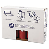 Inteplast Group Low-density Commercial Can Liners, 45 Gal, 1.3 Mil, 40" X 46", Red, 100-carton freeshipping - TVN Wholesale