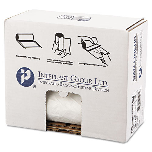 Inteplast Group Low-density Commercial Can Liners, 45 Gal, 0.7 Mil, 40" X 46", White, 100-carton freeshipping - TVN Wholesale
