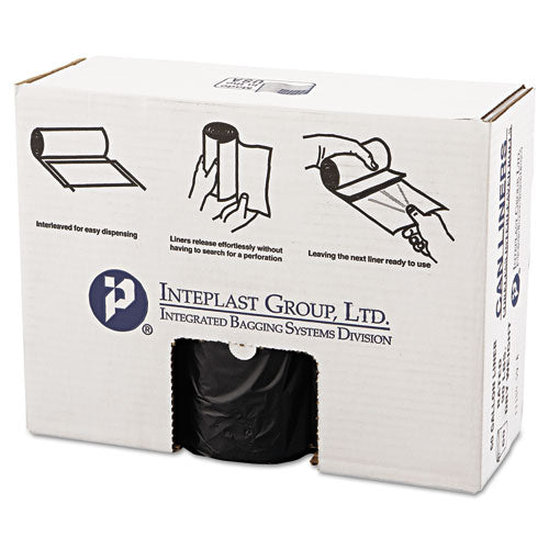 Inteplast Group High-density Commercial Can Liners Value Pack, 60 Gal, 19 Microns, 38" X 58", Black, 150-carton freeshipping - TVN Wholesale