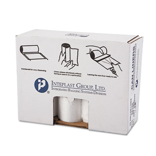 Inteplast Group High-density Commercial Can Liners Value Pack, 60 Gal, 14 Microns, 38" X 58", Clear, 200-carton freeshipping - TVN Wholesale