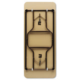 Iceberg Officeworks Classic Wood-laminate Folding Table, Straight Legs, 48 X 24 X 29, Walnut freeshipping - TVN Wholesale
