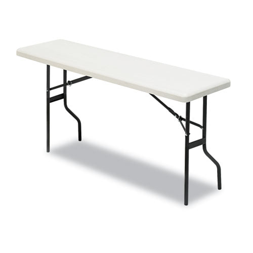 Iceberg Indestructable Classic Folding Table, Round Top, 200 Lb Capacity, 60" Dia X 29"h, Platinum freeshipping - TVN Wholesale