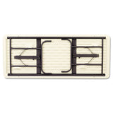 Iceberg Indestructable Classic Folding Table, Round Top, 200 Lb Capacity, 60" Dia X 29"h, Platinum freeshipping - TVN Wholesale