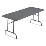 Iceberg Indestructable Classic Bi-folding Table, 250 Lb Capacity, 60 X 30 X 29, Charcoal freeshipping - TVN Wholesale