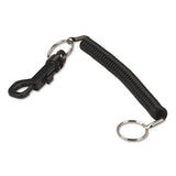 SecurIT® Key Coil Chain 'n Clip Wearable Key Organizer,flexible Coil, Black freeshipping - TVN Wholesale