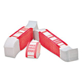 Iconex™ Color-coded Kraft Currency Straps, $5 Bill, $500, Self-adhesive, 1000-pack freeshipping - TVN Wholesale