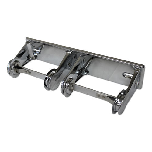 Impact® Double Roll Toilet Tissue Dispenser, 12.3 X 4.25 X 2.7, Chrome, 1 Dozen freeshipping - TVN Wholesale