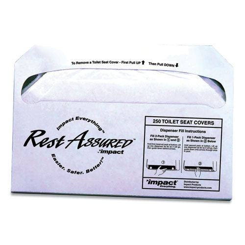 Impact® Rest Assured Seat Covers, 14.25 X 16.85, White, 250-pack, 20 Packs-carton freeshipping - TVN Wholesale