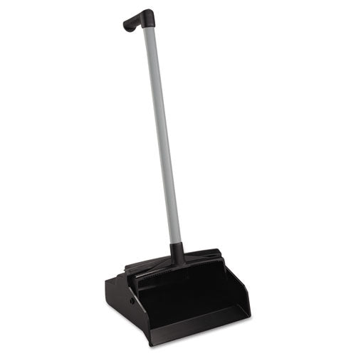 Impact® Lobbymaster Plastic Lobby Dustpan, 12w X 32h, Plastic, Black Pan-white Handle, 6-carton freeshipping - TVN Wholesale