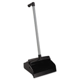 Impact® Lobbymaster Plastic Lobby Dustpan, 12w X 32h, Plastic, Black Pan-white Handle, 6-carton freeshipping - TVN Wholesale