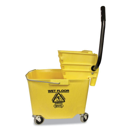 Impact® Side-press Squeeze Wringer-plastic Bucket Combo, 12 To 32 Oz, Yellow freeshipping - TVN Wholesale
