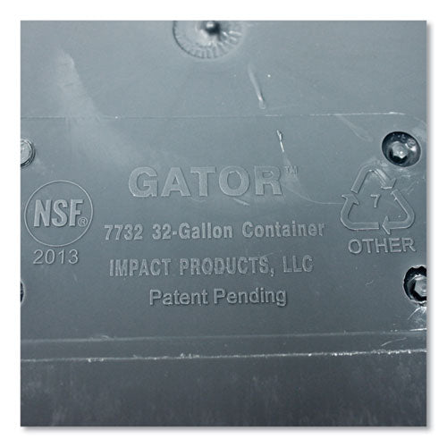 Impact® Gator Plus Container, Round, Plastic, 32 Gal, Gray freeshipping - TVN Wholesale