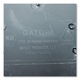 Impact® Gator Plus Container, Round, Plastic, 32 Gal, Gray freeshipping - TVN Wholesale