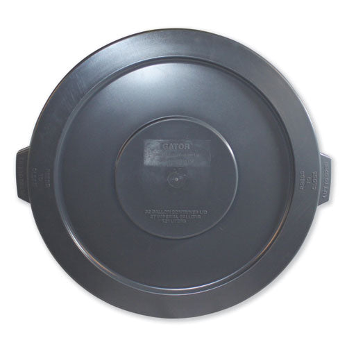 Impact® Advanced Gator Lids, For 32 Gal Gator Containers, Flat-top, 22" Diameter, Gray freeshipping - TVN Wholesale