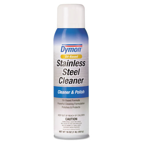 Dymon® Stainless Steel Cleaner, 16 Oz Aerosol Spray, 12-carton freeshipping - TVN Wholesale