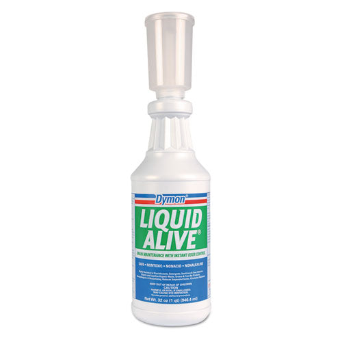Dymon® Liquid Alive Enzyme Producing Bacteria, 32 Oz. Bottle, 12-carton freeshipping - TVN Wholesale
