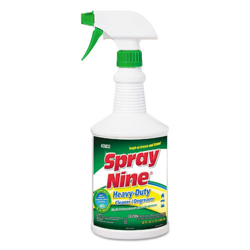 Spray Nine® Heavy Duty Cleaner-degreaser-disinfectant, Citrus Scent, 32 Oz, Trigger Spray Bottle, 12-carton freeshipping - TVN Wholesale