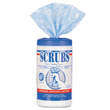 SCRUBS® Hand Cleaner Towels, 10 X 12, Blue-white, 30-canister freeshipping - TVN Wholesale