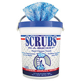 SCRUBS® Hand Cleaner Towels, Cloth, 10 X 12, Blue-white, 72-bucket freeshipping - TVN Wholesale