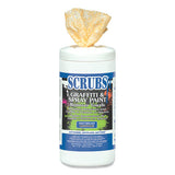 SCRUBS® Graffiti And Paint Remover Towels, Orange On White, 10 X 12, 30-can, 6 Cans-case freeshipping - TVN Wholesale