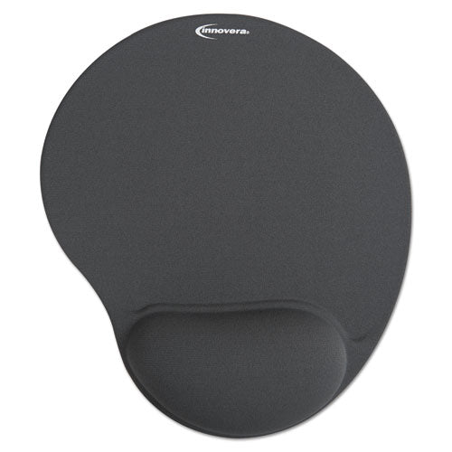 Innovera® Mouse Pad W-gel Wrist Pad, Nonskid Base, 10-3-8 X 8-7-8, Gray freeshipping - TVN Wholesale