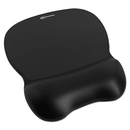 Innovera® Gel Mouse Pad W-wrist Rest, Nonskid Base, 8-1-4 X 9-5-8, Black freeshipping - TVN Wholesale