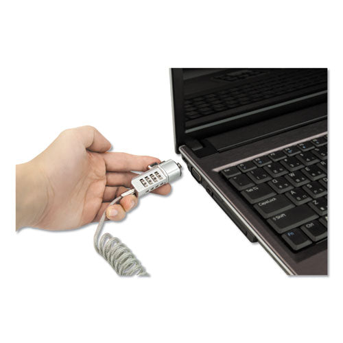 Innovera® Compact Combination Laptop Lock, 6 Ft Steel Cable freeshipping - TVN Wholesale